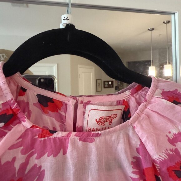 Anthropologie Banjanan Santos Blouse Size Medium Color Pink - Picture 3 of 8